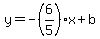 y=-%286%2F5%29x%2Bb