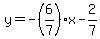 y=-%286%2F7%29x-2%2F7