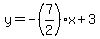 y=-%287%2F2%29x%2B3
