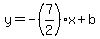 y=-%287%2F2%29x%2Bb
