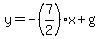 y=-%287%2F2%29x%2Bg