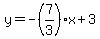 y=-%287%2F3%29x%2B3