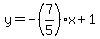 y=-%287%2F5%29x%2B1