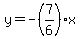 y=-%287%2F6%29x
