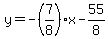 y=-%287%2F8%29x-55%2F8
