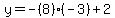 y=-%288%29%28-3%29%2B2