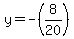y=-%288%2F20%29