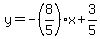 y=-%288%2F5%29x%2B3%2F5