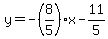 y=-%288%2F5%29x-11%2F5