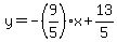 y=-%289%2F5%29x%2B13%2F5