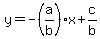 y=-%28a%2Fb%29x%2Bc%2Fb