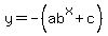 y=-%28ab%5Ex%2Bc%29