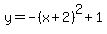 y=-%28x%2B2%29%5E2%2B1+