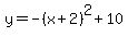 y=-%28x%2B2%29%5E2%2B10