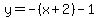 y=-%28x%2B2%29-1