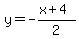 y=-%28x%2B4%29%2F2