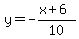 y=-%28x%2B6%29%2F10