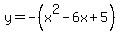 y=-%28x%5E2-6x%2B5%29