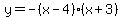 y=-%28x-4%29%28x%2B3%29