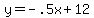 y=-.5x%2B12