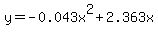 y=-0.043x%5E2%2B2.363x