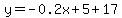 y=-0.2x%2B5%2B17