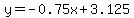 y=-0.75x%2B3.125
