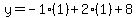 y=-1%281%29%2B2%281%29%2B8