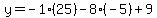 y=-1%2825%29-8%28-5%29%2B9