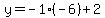 y=-1%2A%28-6%29%2B2