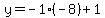 y=-1%2A%28-8%29%2B1