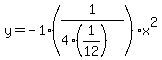 y=-1%2A%281%2F%284%2A%281%2F12%29%29%29x%5E2