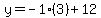 y=-1%2A%283%29%2B12