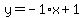 y=-1%2Ax%2B1