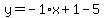 y=-1%2Ax%2B1-5