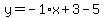 y=-1%2Ax%2B3-5