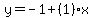 y=-1%2B%281%29x
