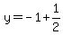 y=-1%2B1%2F2