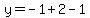 y=-1%2B2-1