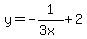 y=-1%2F%283x%29%2B2