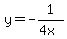 y=-1%2F%284x%29
