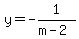 y=-1%2F%28m-2%29