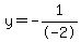 y=-1%2F-2