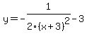 y=-1%2F2%28x%2B3%29%5E2-3
