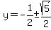 y=-1%2F2%2B-sqrt%285%29%2F2