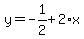y=-1%2F2%2B2%2Ax