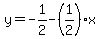 y=-1%2F2-%281%2F2%29%2Ax