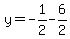 y=-1%2F2-6%2F2