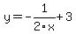 y=-1%2F2x+%2B+3