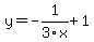 y=-1%2F3x%2B1